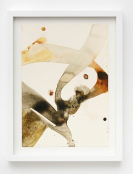 o.T.(A5)-22-104, ink & binder on paper 21 x 14,8 cm | 25,5 x 19,5 x 1,5 cm (framed) ©Jana Buch 